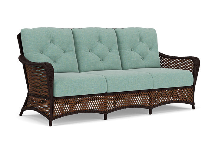 Lloyd Flanders - Grand Traverse Sofa In Caramel Finish With Pavian Pool Fabric - 713550362045 view 1