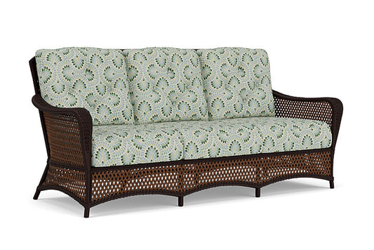 Lloyd Flanders - Grand Traverse Sofa In Caramel Finish With Plume Spring Fabric - 713550362085 view 1
