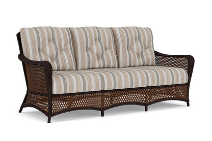 Lloyd Flanders - Grand Traverse Sofa In Caramel Finish With Purveyor Pewter Fabric - 71355036146 view 1