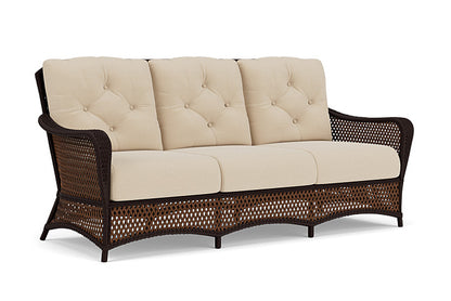 Lloyd Flanders - Grand Traverse Sofa In Caramel Finish With Raindrop Almond Fabric - 713550362055 view 1