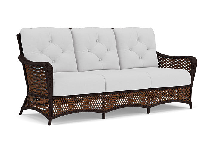 Lloyd Flanders - Grand Traverse Sofa In Caramel Finish With Reflections Ice Fabric - 713550362052 view 1
