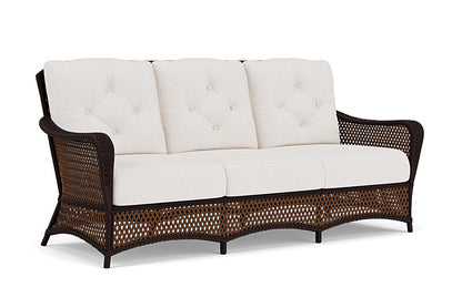 Lloyd Flanders - Grand Traverse Sofa In Caramel Finish With Reflections Snow Fabric - 713550362014 view 1