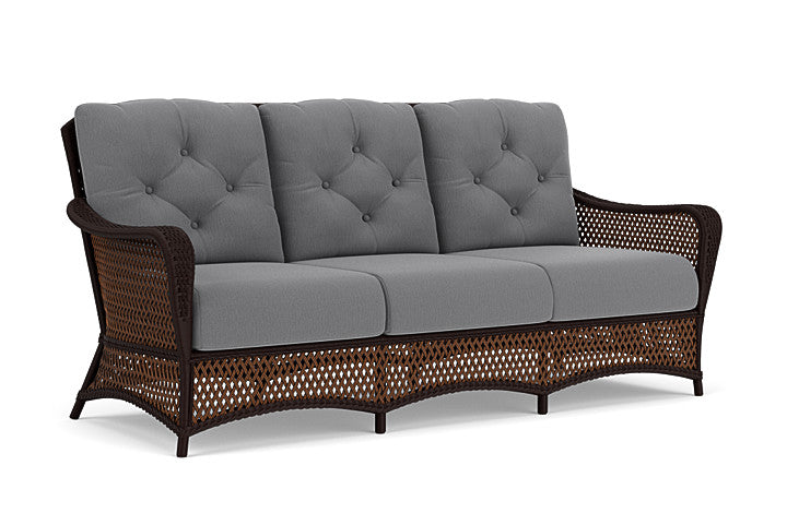 Lloyd Flanders - Grand Traverse Sofa In Caramel Finish With Remy Graphite Fabric - 713550362003 view 1