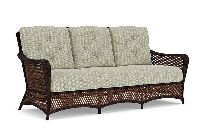 Lloyd Flanders - Grand Traverse Sofa In Caramel Finish With Romulo Laurel Fabric - 713550362049 view 1