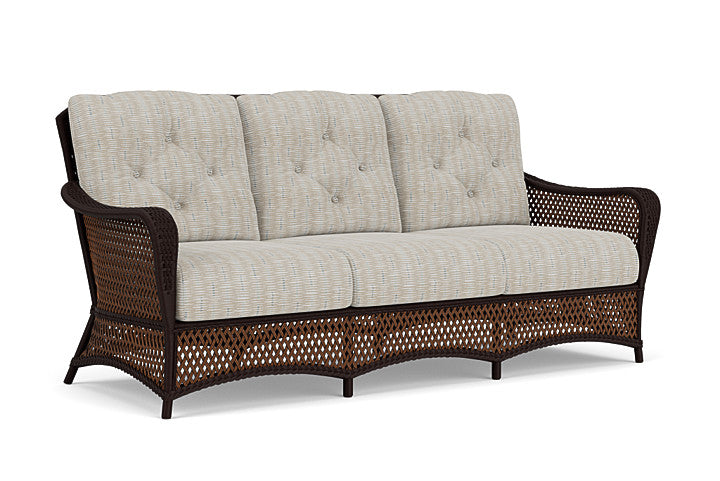 Lloyd Flanders - Grand Traverse Sofa In Caramel Finish With Romulo Mineral Fabric - 713550362050 view 1