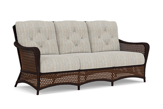 Lloyd Flanders - Grand Traverse Sofa In Caramel Finish With Romulo Mineral Fabric - 713550362050 view 1