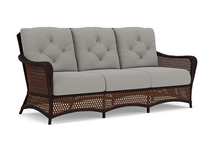 Lloyd Flanders - Grand Traverse Sofa In Caramel Finish With Rumba Nickel Fabric - 713550362011 view 1