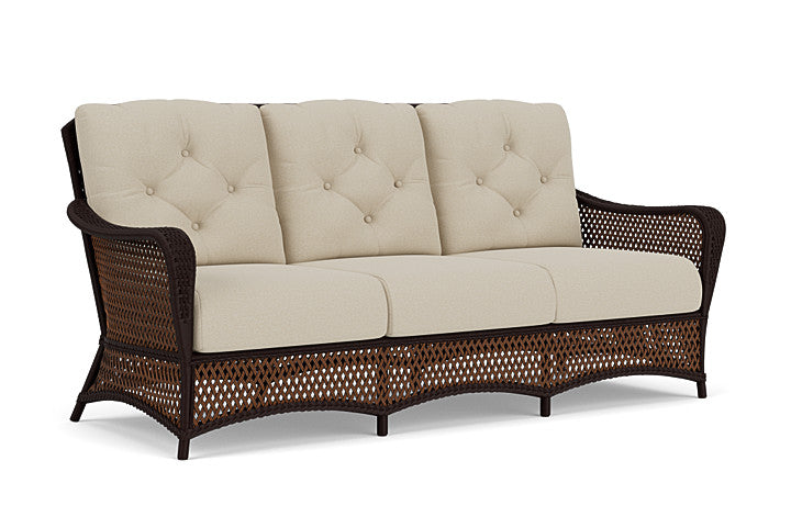 Lloyd Flanders - Grand Traverse Sofa In Caramel Finish With Rumba Straw Fabric - 713550362008 view 1