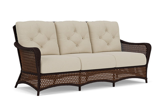 Lloyd Flanders - Grand Traverse Sofa In Caramel Finish With Rumba Straw Fabric - 713550362008 view 1
