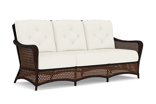 Lloyd Flanders - Grand Traverse Sofa In Caramel Finish With Sailcloth Salt Fabric - 71355036890 view 1