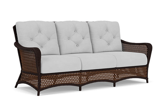 Lloyd Flanders - Grand Traverse Sofa In Caramel Finish With Sandberg Dove Fabric - 713550362022 view 1