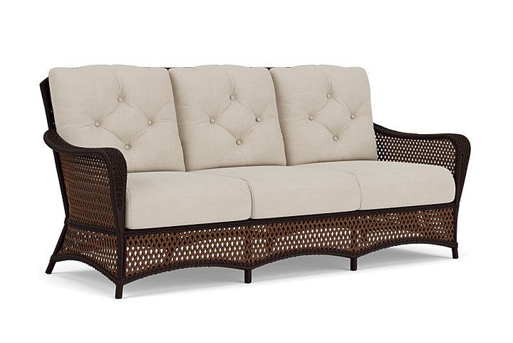 Lloyd Flanders - Grand Traverse Sofa In Caramel Finish With Sandberg Flax Fabric - 713550362027 view 1