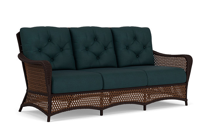 Lloyd Flanders - Grand Traverse Sofa In Caramel Finish With Sandberg Lagoon Fabric - 713550362039 view 1