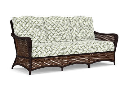 Lloyd Flanders - Grand Traverse Sofa In Caramel Finish With Savannah Green Fabric - 713550362064 view 1