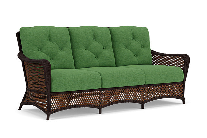 Lloyd Flanders - Grand Traverse Sofa In Caramel Finish With Seadog Botanical Fabric - 713550362066 view 1