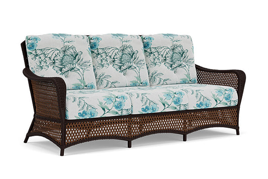 Lloyd Flanders - Grand Traverse Sofa In Caramel Finish With Serena Floral Mist Fabric - 713550362078 view 1