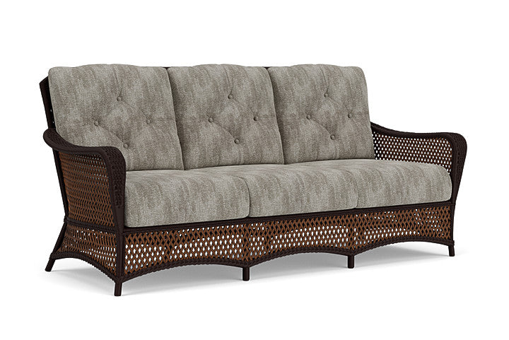 Lloyd Flanders - Grand Traverse Sofa In Caramel Finish With Surface Slate Fabric - 713550362056 view 1