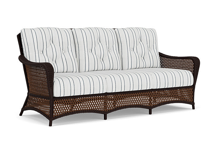 Lloyd Flanders - Grand Traverse Sofa In Caramel Finish With Tamer Fog Fabric - 713550362037 view 1