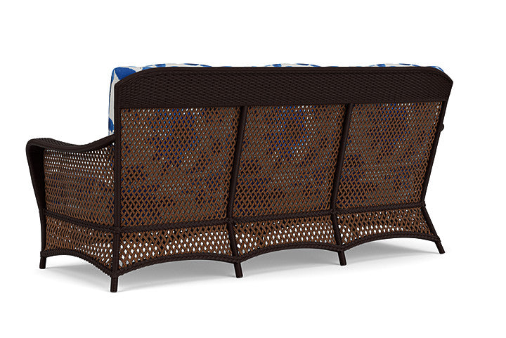 Lloyd Flanders - Grand Traverse Sofa In Caramel Finish With Watercolor Blossom Capri Fabric - 71355036672 view 2