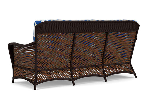 Lloyd Flanders - Grand Traverse Sofa In Caramel Finish With Watercolor Blossom Capri Fabric - 71355036672 view 2