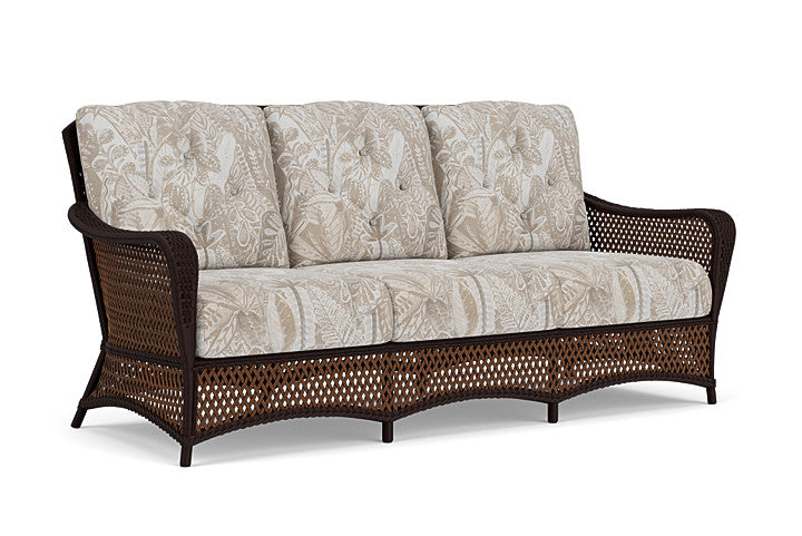 Lloyd Flanders - Grand Traverse Sofa In Caramel Finish With Wayfarer Dune Fabric - 713550362073 view 1