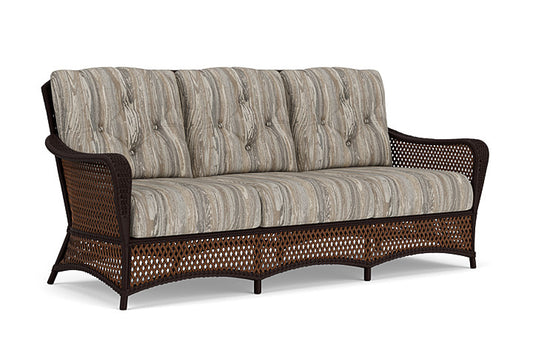Lloyd Flanders - Grand Traverse Sofa In Caramel Finish With Woodgrain Ash Fabric - 71355036723 view 1