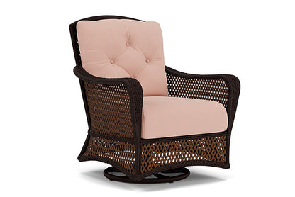 Lloyd Flanders - Grand Traverse Swivel Glider Lounge Chair In Caramel Finish With Azulu Clay Fabric - 713910362033 view 1