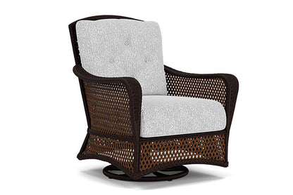Lloyd Flanders - Grand Traverse Swivel Glider Lounge Chair In Caramel Finish With Burson Domino Fabric - 713910362035 view 1