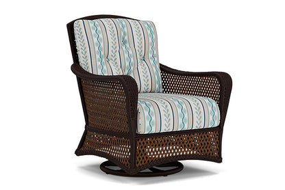 Lloyd Flanders - Grand Traverse Swivel Glider Lounge Chair In Caramel Finish With Ilona Resort Fabric - 713910362069 view 1