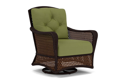 Lloyd Flanders - Grand Traverse Swivel Glider Lounge Chair In Caramel Finish With Reflections Grass Fabric - 713910362051 view 1