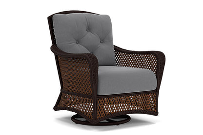 Lloyd Flanders - Grand Traverse Swivel Glider Lounge Chair In Caramel Finish With Remy Graphite Fabric - 713910362003 view 1