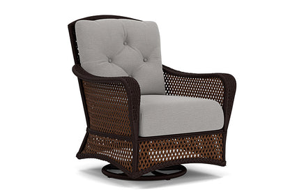 Lloyd Flanders - Grand Traverse Swivel Glider Lounge Chair In Caramel Finish With Remy Shadow Fabric - 713910362004 view 1