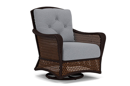 Lloyd Flanders - Grand Traverse Swivel Glider Lounge Chair In Caramel Finish With Rumba Stonewashed Fabric - 713910362006 view 1