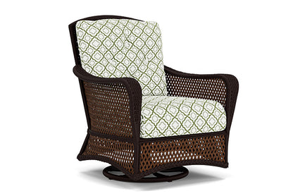 Lloyd Flanders - Grand Traverse Swivel Glider Lounge Chair In Caramel Finish With Savannah Green Fabric - 713910362064 view 1
