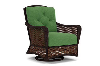 Lloyd Flanders - Grand Traverse Swivel Glider Lounge Chair In Caramel Finish With Seadog Botanical Fabric - 713910362066 view 1