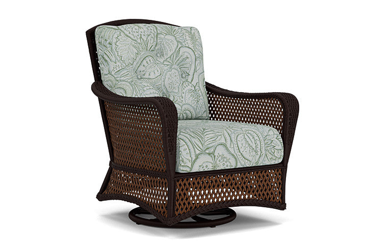 Lloyd Flanders - Grand Traverse Swivel Glider Lounge Chair In Caramel Finish With Sensibility Spring Fabric - 713910362081 view 1