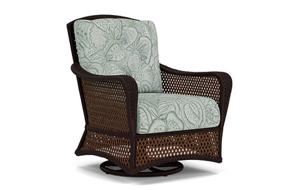 Lloyd Flanders - Grand Traverse Swivel Glider Lounge Chair In Caramel Finish With Sensibility Spring Fabric - 713910362081 view 1