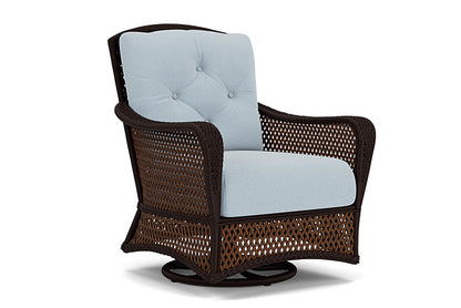 Lloyd Flanders - Grand Traverse Swivel Glider Lounge Chair In Caramel Finish With Unearth Dew Fabric - 713910362084 view 1