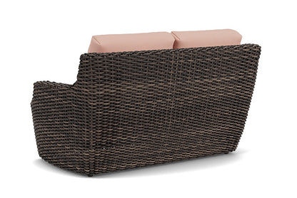 Lloyd Flanders - Largo Loveseat In Vintage Oak Finish With Azulu Clay Fabric - 2410504282033 view 2