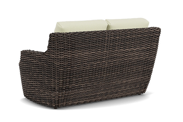 Lloyd Flanders - Largo Loveseat In Vintage Oak Finish With Bamboo Bay Meadow Fabric - 2410504282060 view 2