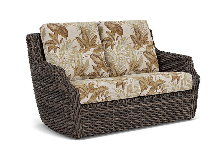 Lloyd Flanders - Largo Loveseat In Vintage Oak Finish With Botanic Willow Fabric - 241050428164 view 1