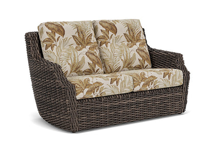 Lloyd Flanders - Largo Loveseat In Vintage Oak Finish With Botanic Willow Fabric - 241050428164 view 1