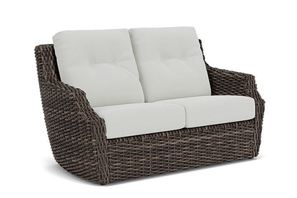Lloyd Flanders - Largo Loveseat In Vintage Oak Finish With Bright Side Fog Fabric - 2410504282012 view 1
