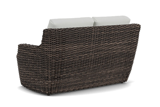 Lloyd Flanders - Largo Loveseat In Vintage Oak Finish With Bright Side Fog Fabric - 2410504282012 view 2