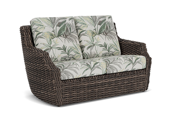 Lloyd Flanders - Largo Loveseat In Vintage Oak Finish With Calidora Mist Fabric - 241050428094 view 1