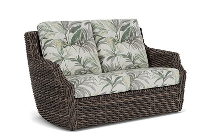 Lloyd Flanders - Largo Loveseat In Vintage Oak Finish With Calidora Mist Fabric - 241050428094 view 1