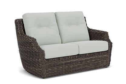 Lloyd Flanders - Largo Loveseat In Vintage Oak Finish With Callen Celadon Fabric - 2410504282024 view 1