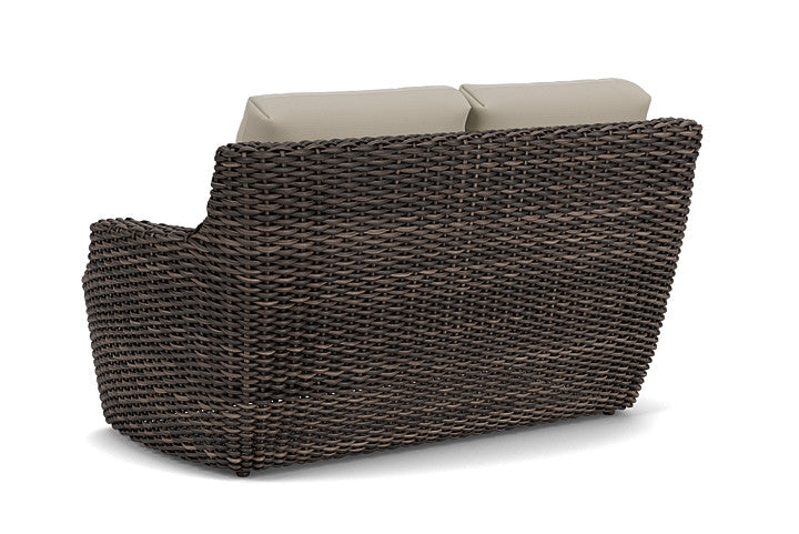 Lloyd Flanders - Largo Loveseat In Vintage Oak Finish With Callen Driftwood Fabric - 2410504282023 view 2