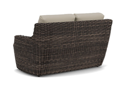 Lloyd Flanders - Largo Loveseat In Vintage Oak Finish With Callen Driftwood Fabric - 2410504282023 view 2