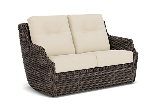 Lloyd Flanders - Largo Loveseat In Vintage Oak Finish With Callen Pearl Fabric - 2410504282021 view 1